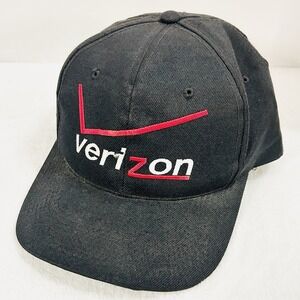 Verizon Vintage‎ Logo Hat Cap Adjustable Snapback Black Outdoors Workwear